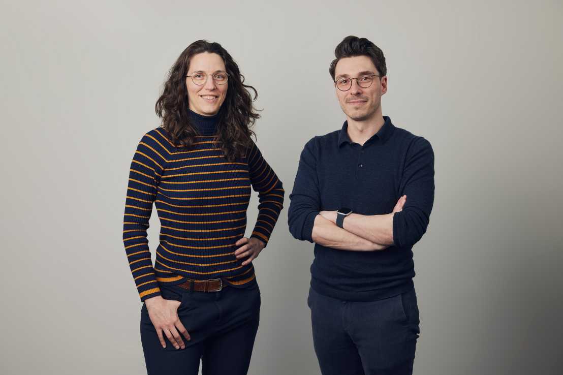 Enlarged view: Left: Laura Sainz Villalba (co-founder), Right: Rik Ubaghs (Pioneer Fellow)