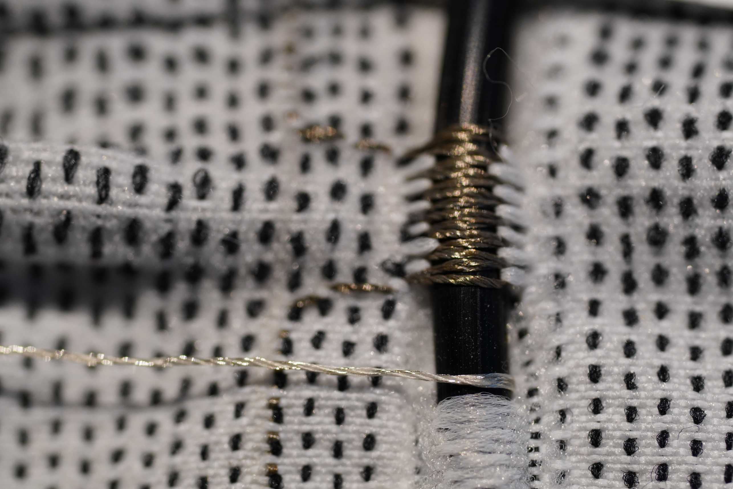 Enlarged view: Sensing technology fully integrated into fabric for seamless movement monitoring with smart clothing